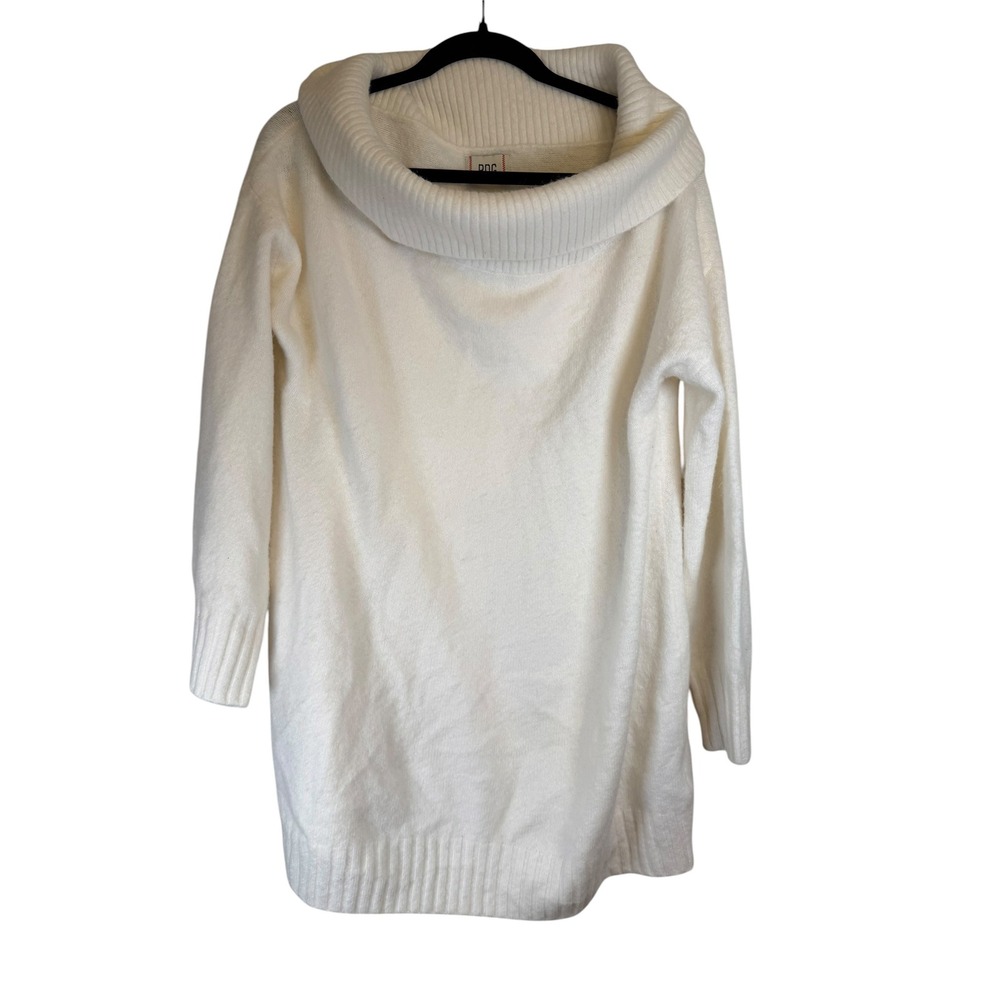 BDG Urban Outfitters Ivory Cowl Neck Sweater Dress Cream Oversized Knit Medium